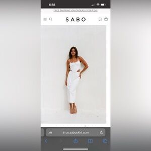 Sabo Skirt Set Size Medium (never worn but tags off)